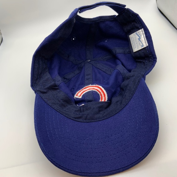 Vintage Chicago Cubs Logo Embroidered Baseball Hat Blue Adjustable - Picture 6 of 9